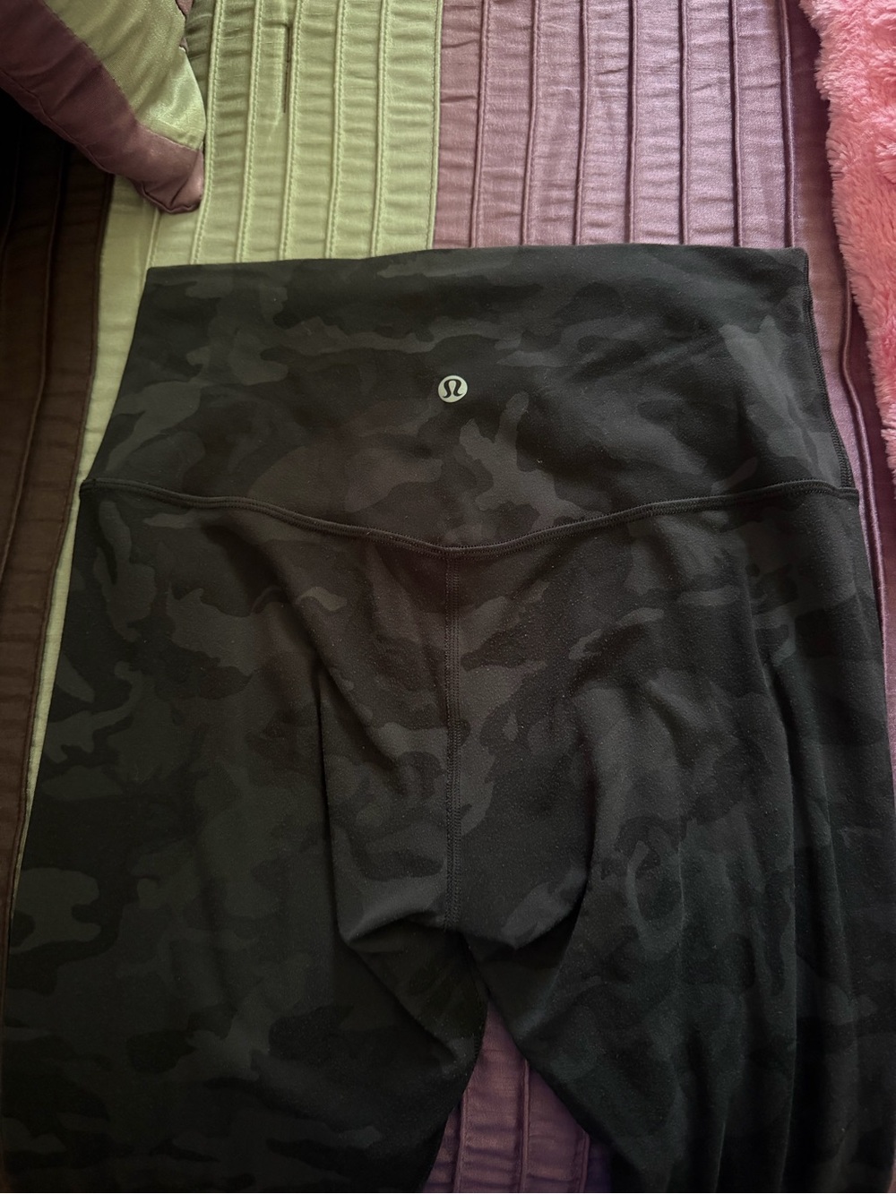Lululemon Black Camo High-Rise Leggings